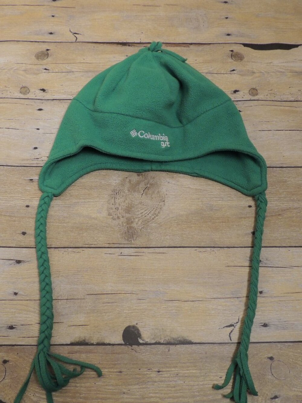 Kids Columbia GRT Omni Shield Fleece Hat Green O/S